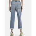 thumbnail image 3 of Time and Tru Women's High Rise Relaxed Boyfriend Jeans, Sizes 0-20, 3 of 5