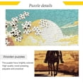 thumbnail image 2 of Dreamtimes Cowboys Riding Horses Puzzle 500 Pieces - Wooden Jigsaw Puzzles for Family Games - Suitable for Teenagers and Adults, 2 of 7