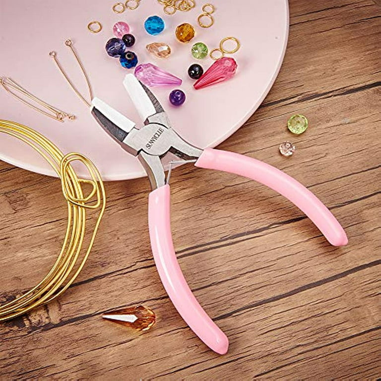 Nylon Jaw Pliers with Spring for Jewelry Making