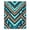 Blue, Pattern 2, variant on ODIKA 4' x 6' Machine Washable Non-Slip Area Rug, aztec geometric High Traffic Rug, Blue, 978457