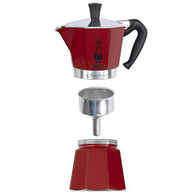 Bialetti Moka 6-cup Funnel Stand. Stove Top Espresso / Coffee Maker.  Multiple Colors Available. 