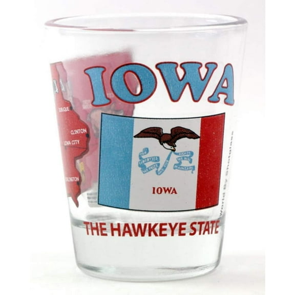 Iowa The Hawkeye State All-American Collection Shot Glass