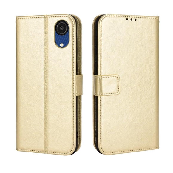 Flip Case for Samsung Galaxy A03 CORE All-in-One Wallet Multifunctional Folio Flip Cover with Card Holder and Detachable Wrist Strap