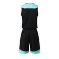thumbnail image 5 of Hduncf Boys Girls Basketball Jersey Quick-Dry Breathable Toddler Kid Tank Top + Track Shorts Sets Boy Summer Clothes Black 4 Years, 5 of 8