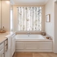 thumbnail image 3 of Beige Black Botanical Kitchen Curtains 84 Inch Length, Watercolor Floral Vintage Grommet Top Bedroom Living Room Curtains, Light Filtering Cafe Curtain Drapes 2 Panels Set 104''x84'', 3 of 9