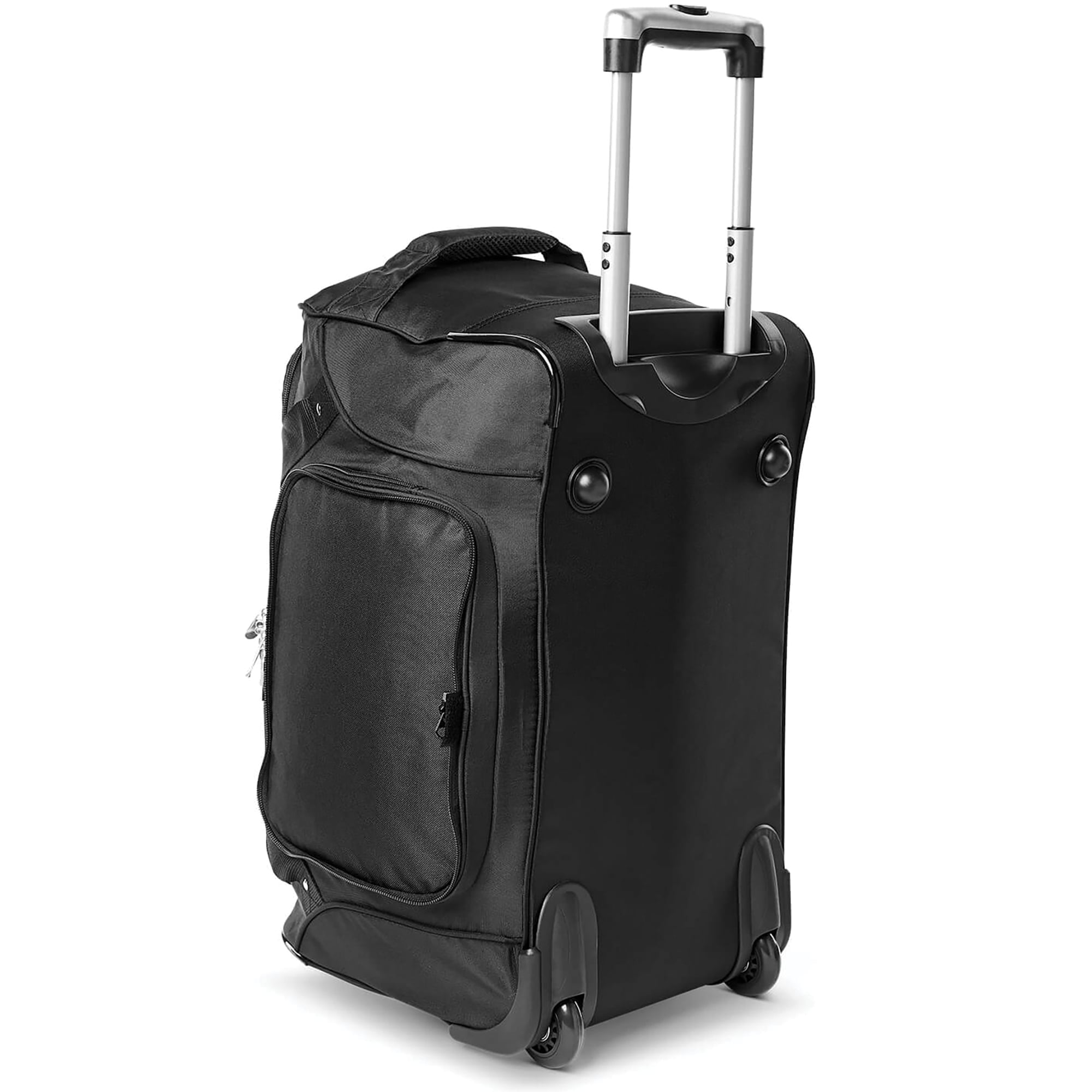 MOJO Black Harvard Crimson 22'' Wheeled Duffel Bag