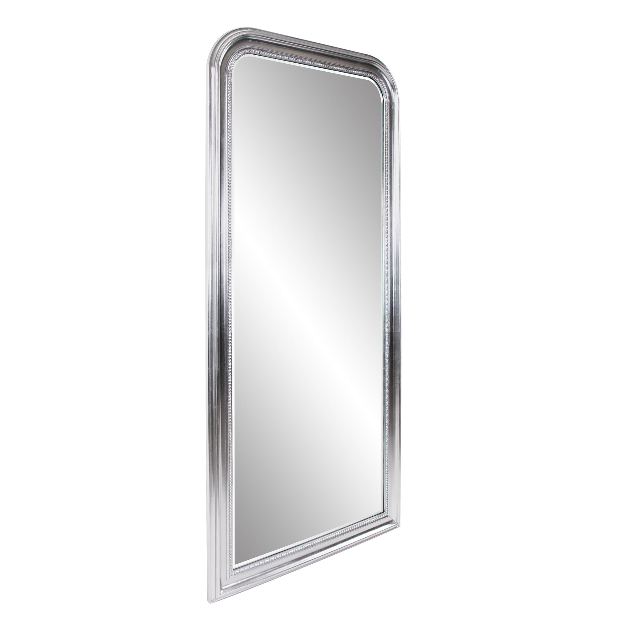 Tyler Dillon Rectangular Silver Wood Framed Full Length Beveled Wall Mirror 78"H x 36"W