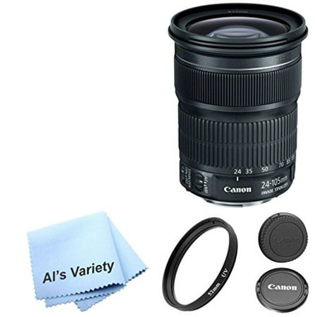 Canon EF 24-105mm f/3.5-5.6 IS STM Lens AL'S VARIETY Premium Lens Bundle (White Box, Bulk