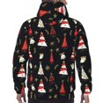 thumbnail image 7 of Pofeuu Christmas Tree and Gold Socks Print Mens Casual Hooded Collar Drawstring Hoodies Pullover Sweatshirts Casual Long Sleeve Shirts-3X-Large, 7 of 7