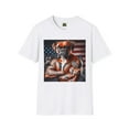 thumbnail image 4 of Boxer Merica Pop Art Unisex Softstyle T-Shirt, 4 of 11