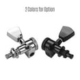 thumbnail image 4 of 6 Pieces 3L3R Guitar String Tuning Pegs Locking Tuners Machine Heads Knobs for Acoustic Electric Guitars Replacement Accessories with Mounting Screws and Ferrules Black, 4 of 7