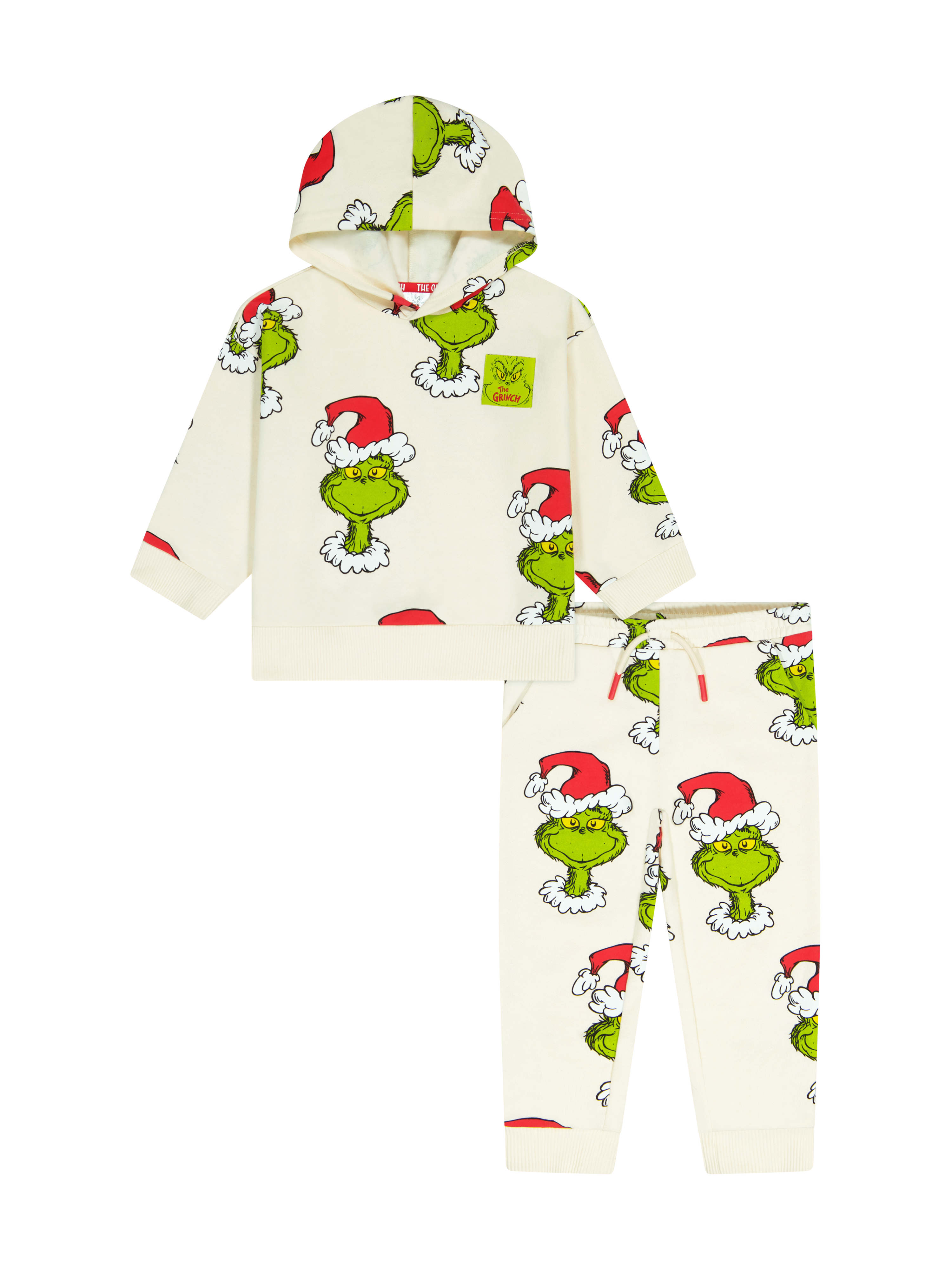 Dr. Seuss The Grinch Toddler Printed Sweatshirt and Jogger Set, Sizes 2T-5T