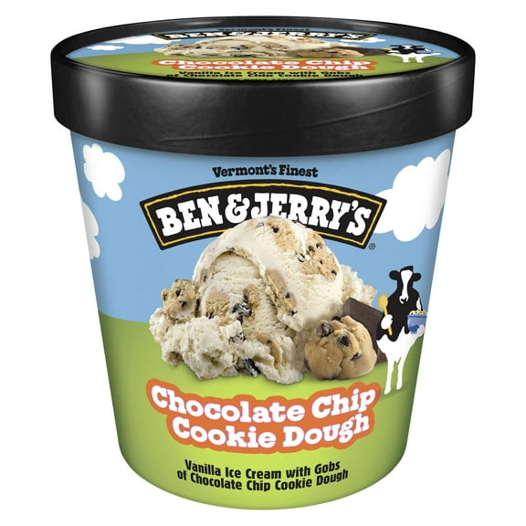 Ben & Jerry's Chocolate Chip Cookie Dough Vanilla Ice Cream Pint, 16 fl oz