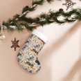 thumbnail image 7 of Salouo Butterflies Print Christmas Stockings,Large Xmas Stocking Set of 1 Holiday and Farmhouse Stocking for Christmas Holiday Party Decoration(17.7*11 Inch), 7 of 7