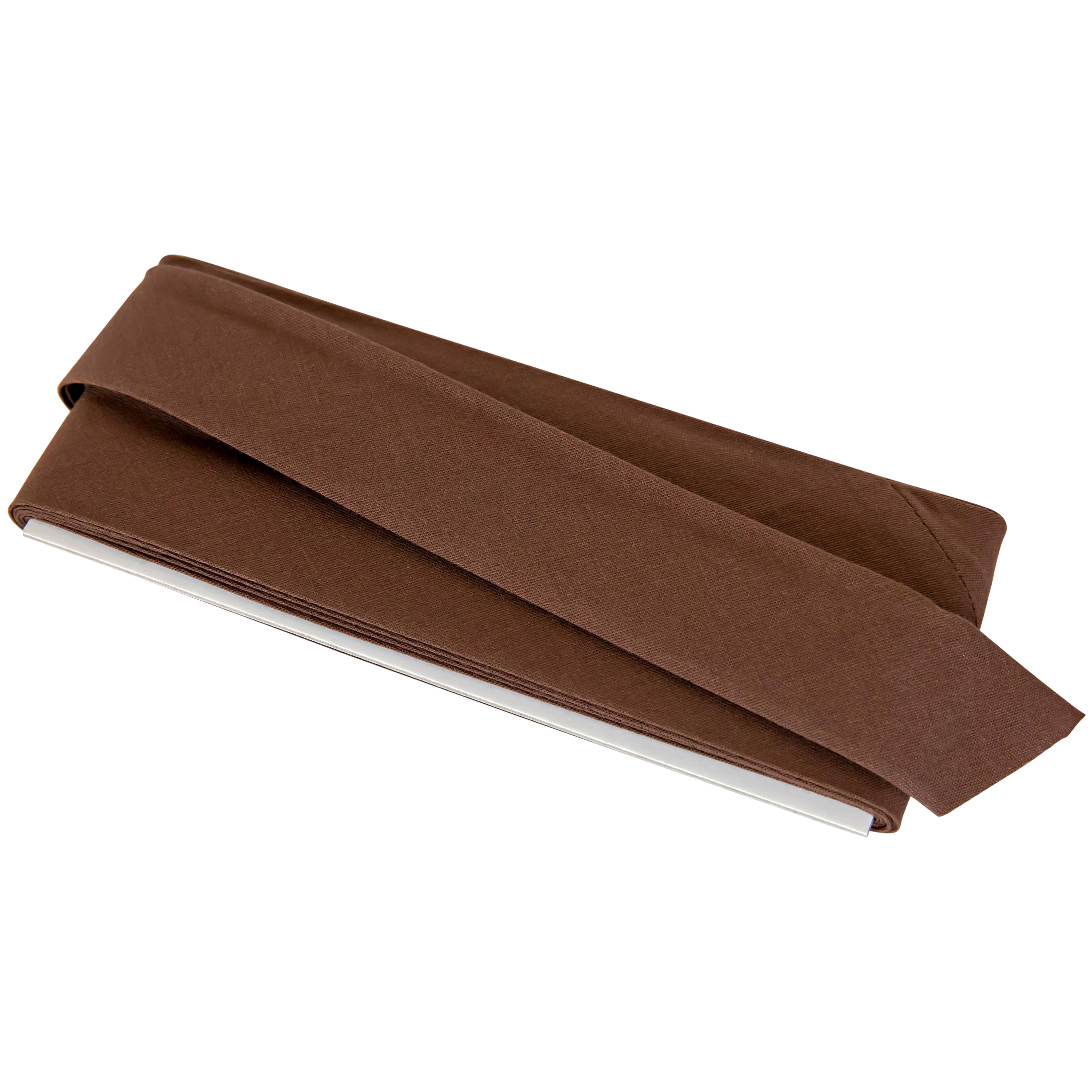 (2 pack) Wrights Mocha Brown Double Fold Quilt Binding 7/8" 3 yd Polyester Blend Sewing Trim