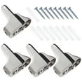 thumbnail image 4 of SHISUYAN 4pcs Adjustable Glass Shelf Bracket Wall Mount Floating Glass Shelf Brackets, 4 of 8