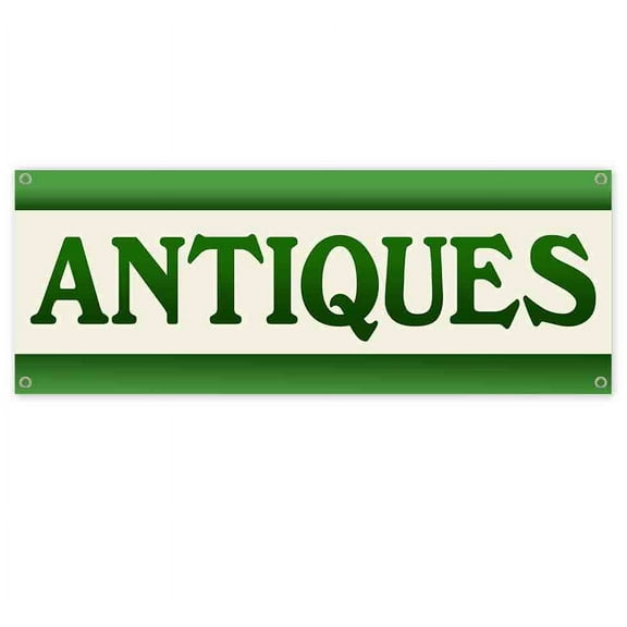 Antiques 13 oz Vinyl Banner With Metal Grommets