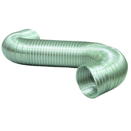Deflecto Semi-Rigid Flexible Aluminum Duct, 4" dia x 8'