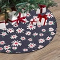 thumbnail image 3 of FMSHPON Tiny Daisy Pattern Xmas Christmas Tree Skirt Stand Mat for Holiday Party Decoration Indoor Outdoor 36 inches, 3 of 3