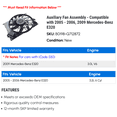 thumbnail image 2 of Auxiliary Fan Assembly - Compatible with 2005 - 2006, 2009 Mercedes-Benz E320, 2 of 2