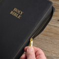 thumbnail image 5 of KJV Holy Bible, Thinline Large Print Faux Leather Red Letter Edition - Thumb Index and Ribbon Marker, King James Version, Black, Zipper Closure, 5 of 5