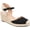 Black, variant on Womens Ashlyn Wedge Heel Espadrille Sandals, Widths Available