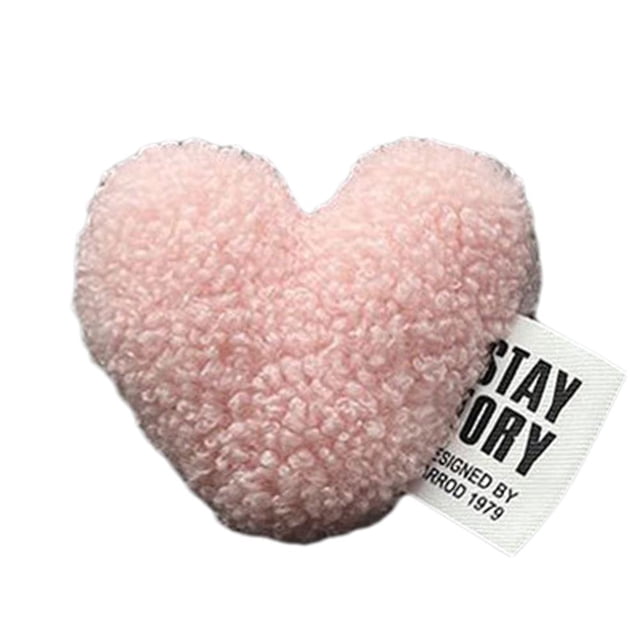 Cute Seat Back Car Hook Love Heart Plush Universal Auto Headrest Clothes Ha