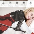 thumbnail image 3 of JEUXUS Japanese Samurai Warrior Blanket, Best Gifts for Christmas, Blanket Gift for Son, 3 of 6