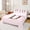 Pink D, variant on Erosebridal Girly Pink Ribbon Twin Sheet Sets, Fashion Cheetah Print M Letter Bedding for Girls Kids, 3 Pieces