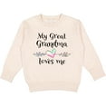 thumbnail image 2 of Inktastic My Great Grandma Loves Me Heart Great Grandchild Toddler Sweatshirt, 2 of 4