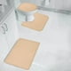 thumbnail image 5 of Juego de 3 alfombrillas de baño | Alfombras absorbentes y antideslizantes de poliéster | Modernas fundas para alfombras de baño en gris oscuro, caqui y verde | Alfombrillas de secado rápido para, 5 of 5
