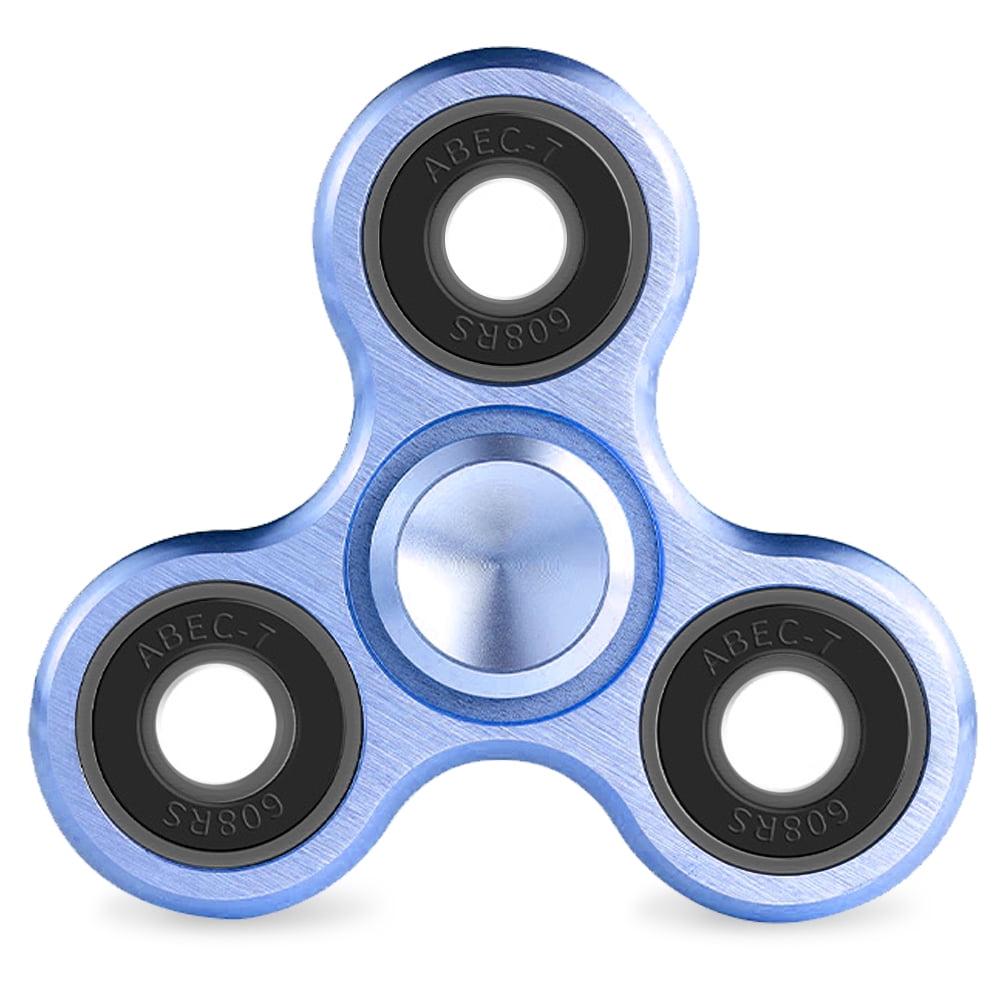 EyezOff Blue Fidget Spinner ABS Material 1.5-min Rotation Steel Beads Bearing 