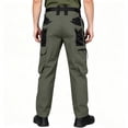 thumbnail image 5 of Domzest Camo Cargo Pants for Men Baggy Ripstop Waterproof Tactical Pants Flexcamo Outdoor Hunting Hiking Pants Multi Pockets Army Green S, 5 of 9