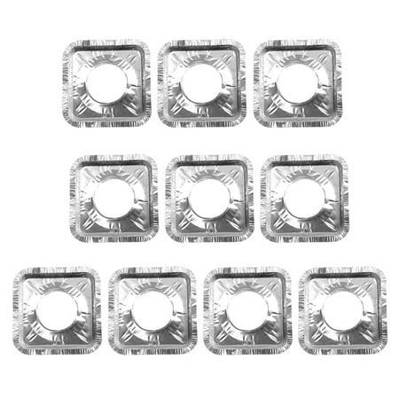 

Aluminum Foil Stove Burner Covers 60PCS Heat Resistance Aluminum Foil Stove Burner Covers Gas Oven Covers for Gas Stove Liners Oil Proof Cleaning Pad (Square)
