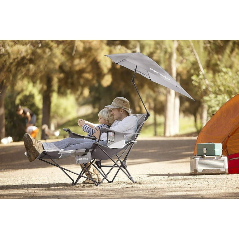 Beach Chair with UPF 50 Adjustable Umbrella Walmart
