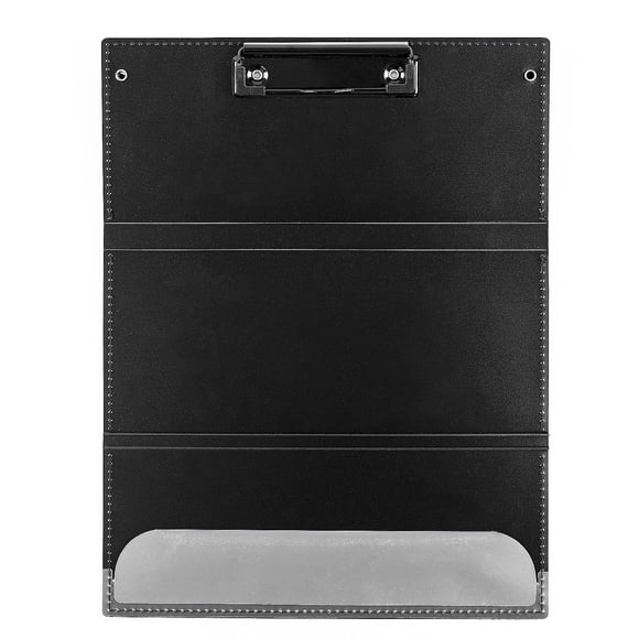 EcoNesxp Medical Student Black Doctor For Nurses 3 Layer Metal Notepad Folding Clipboard Pocket Size Stainless Steel Layer Metal Notepad Folding Clipboard Foldable Nursing Clipboard