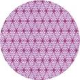 thumbnail image 1 of Ahgly Tapis Rond Lavable en Machine Intérieur Transitionnel Fleur Rose, 4 Pieds Rond, 1 of 7