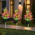 thumbnail image 3 of Solar Powered Christmas Tree LED String Lights, 70cm Outdoor Garden Decorative Lights with 2 Modes for Festive Courtyard & Patio Ambiance (Size/Colour as Pictured), 3 of 3