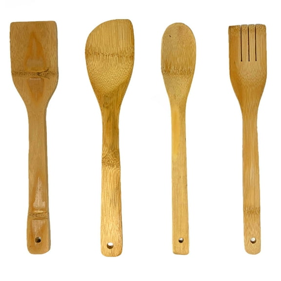 Tsyware Bamboo Non-Stick Kitchen Utensil Set, 4 pcs