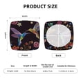 thumbnail image 5 of Gukieu Vintage Psychedelic Print Square Cushion Cover, Elastic Strap Chair Protector, Suitable for Family Restaurant, Hotel Banquet Decorations-Two Pieces, 5 of 7