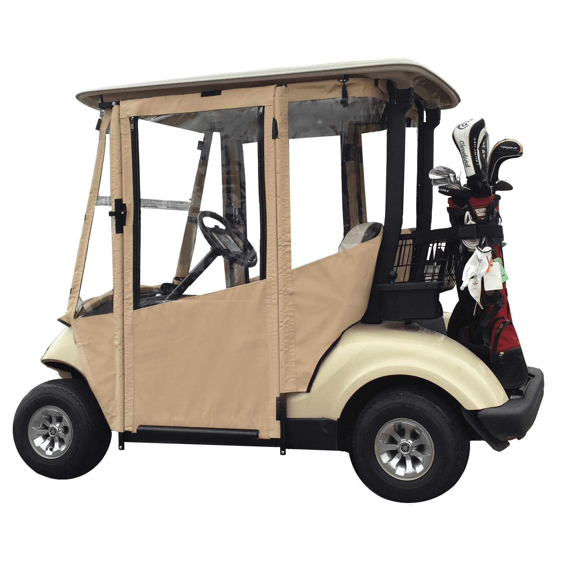 DoorWorks Hinged Door Golf Cart Enclosures - Yamaha Drive (2007-2016