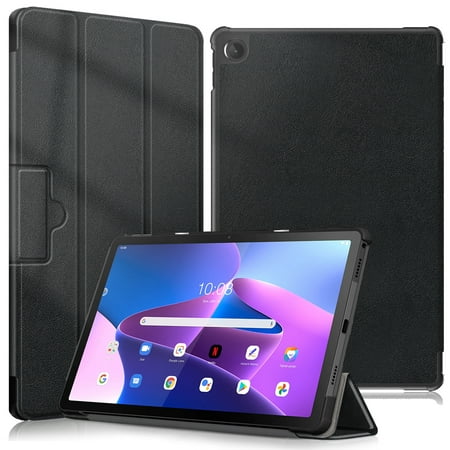 ATOOZ for Lenovo Tab M10 Plus 3rd Gen 10.6'' Case 2022 Released,Auto Wake/Sleep Ultra Slim Leather Tri-Fold Stand Cover for Lenovo Tab M10 Plus 3rd Gen [TB125FU/TB128FU/XU] 10.6'' Tablet (Black)
