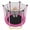 Pink + Metal, variant on NOBOLEA 5.5 FT Kids Trampoline with Safety Enclosure Net, 65 Inch Indoor Outdoor Toddler Trampoline with U-Shaped Stable Legs