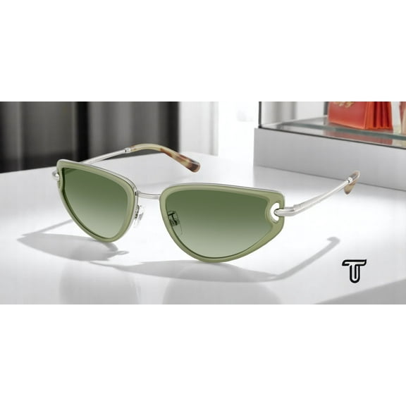 TORY BURCH TY6115 33468E Milky Green Green Gradient 53 mm Women's Sunglasses