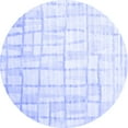 thumbnail image 1 of Ahgly Company Indoor Round Abstract Blue Contemporary Area Rugs, 5' Round, 1 of 4