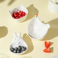 thumbnail image 4 of Cute Animal Ceramic Small Bowls - Versatile Dipping Bowls, Soy Dishes, Snack Bowls & Fruit Bowls For Home Kitchen, Compact & Adorable Tableware For Daily Use & Gifting, 2.95*3.26*1.77in, D, 4 of 4