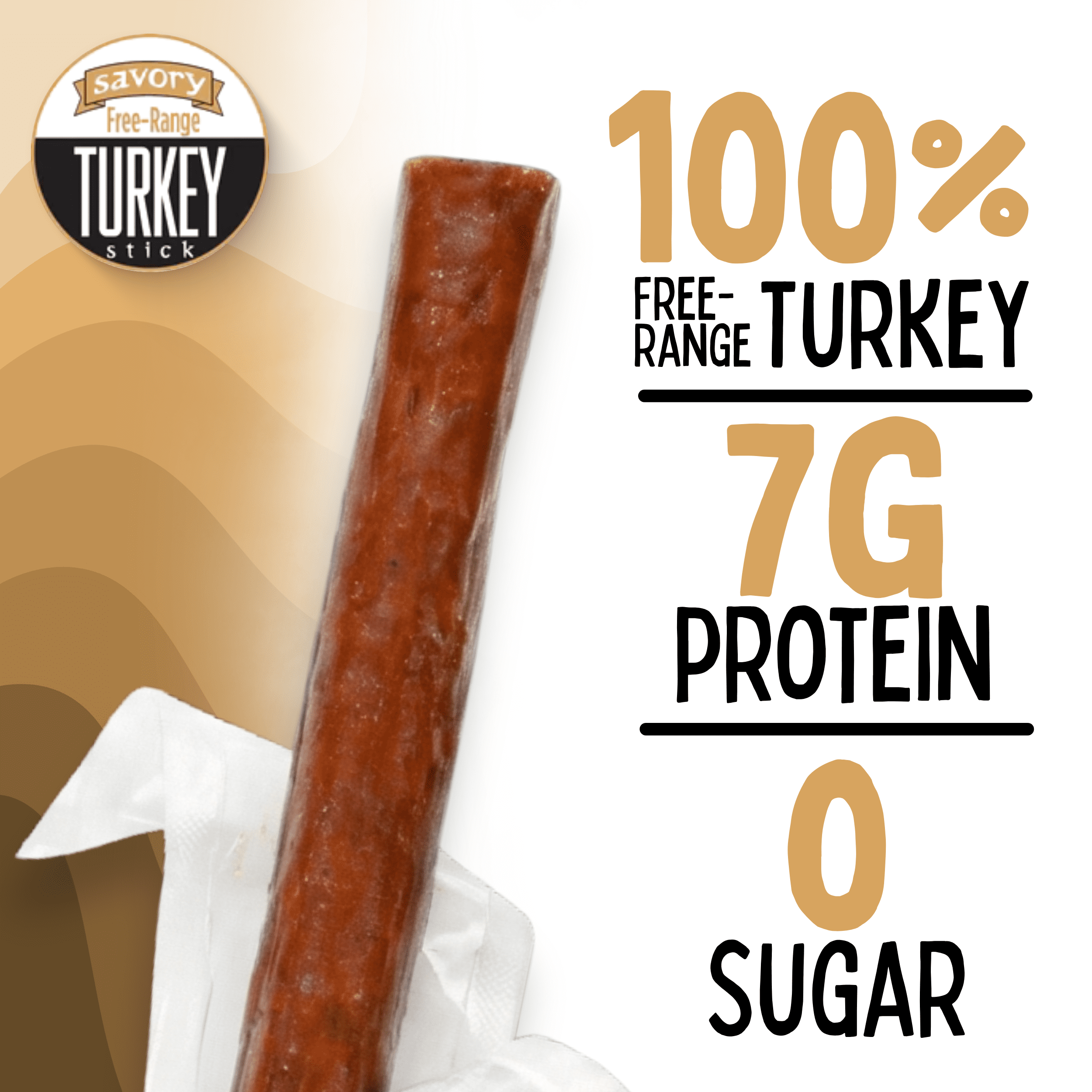 Sogo Snacks Savory Turkey Jerky Sticks Ketogenic No Sugar Low Carb Smoked Free Range 24 Count