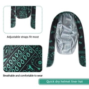 Wowstyle 4 Pcs Do Rags for Men Women Skull Cap Durag Cashew Print Hat Beanie Head Scarf Sweat Doo Rags Helmet Liner Cycling Sports Bandana