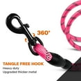 thumbnail image 2 of ZOUYUE Rope Dog Leash 6.5 FT with Comfortable Padded Handle, Highly Reflective Threads Dog Leash for Large/Medium Dogs, 1/2 inch, Multi-Color, 2 of 10