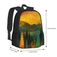 thumbnail image 3 of XMXT Travel Laptop Backpack for School Work, Trees Mountains Pattern Large Capacity Bookbag Travel Bag Backpacks for Women Men, 3 of 9